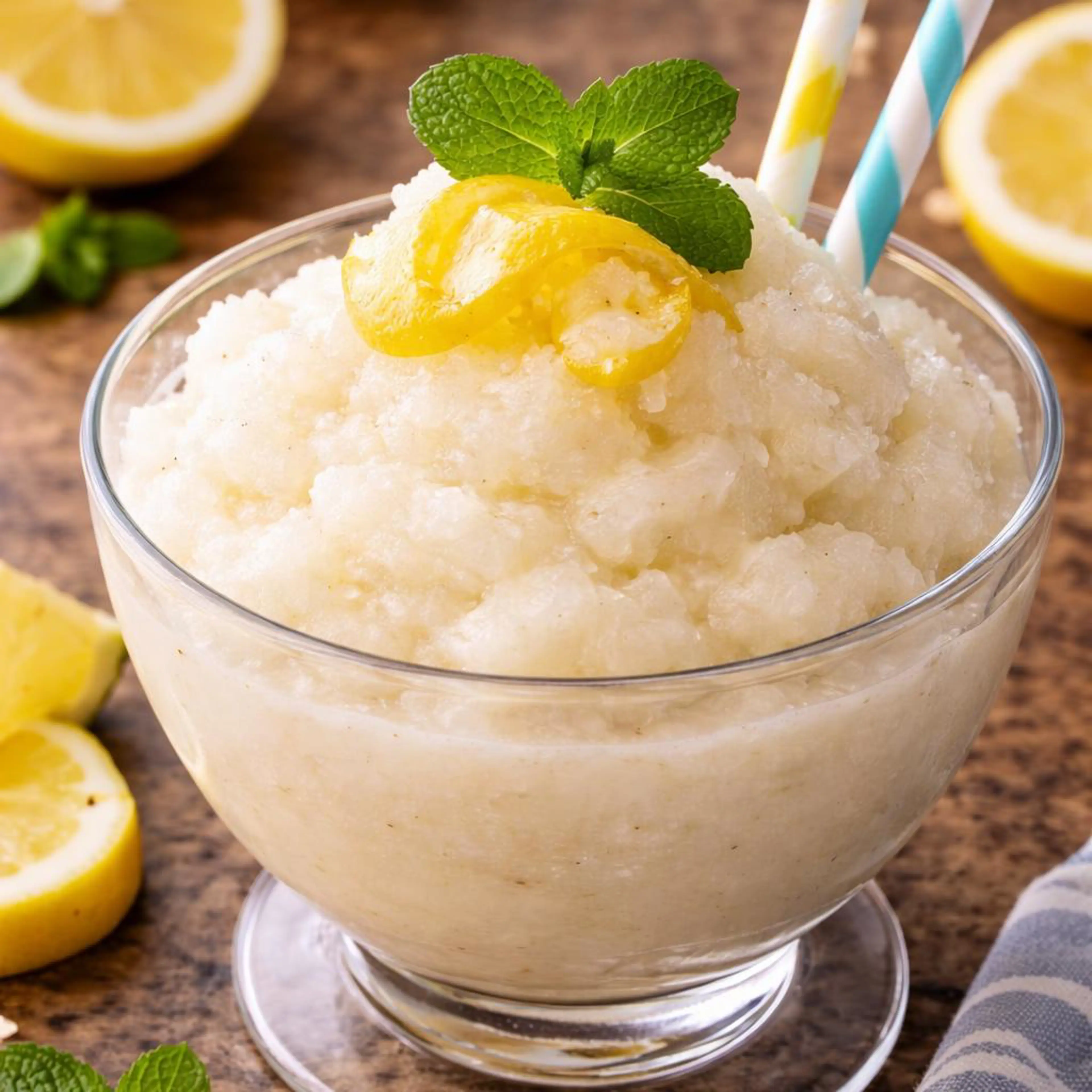 Zitronensorbet