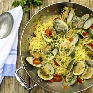 Spaghetti aux palourdes veraci