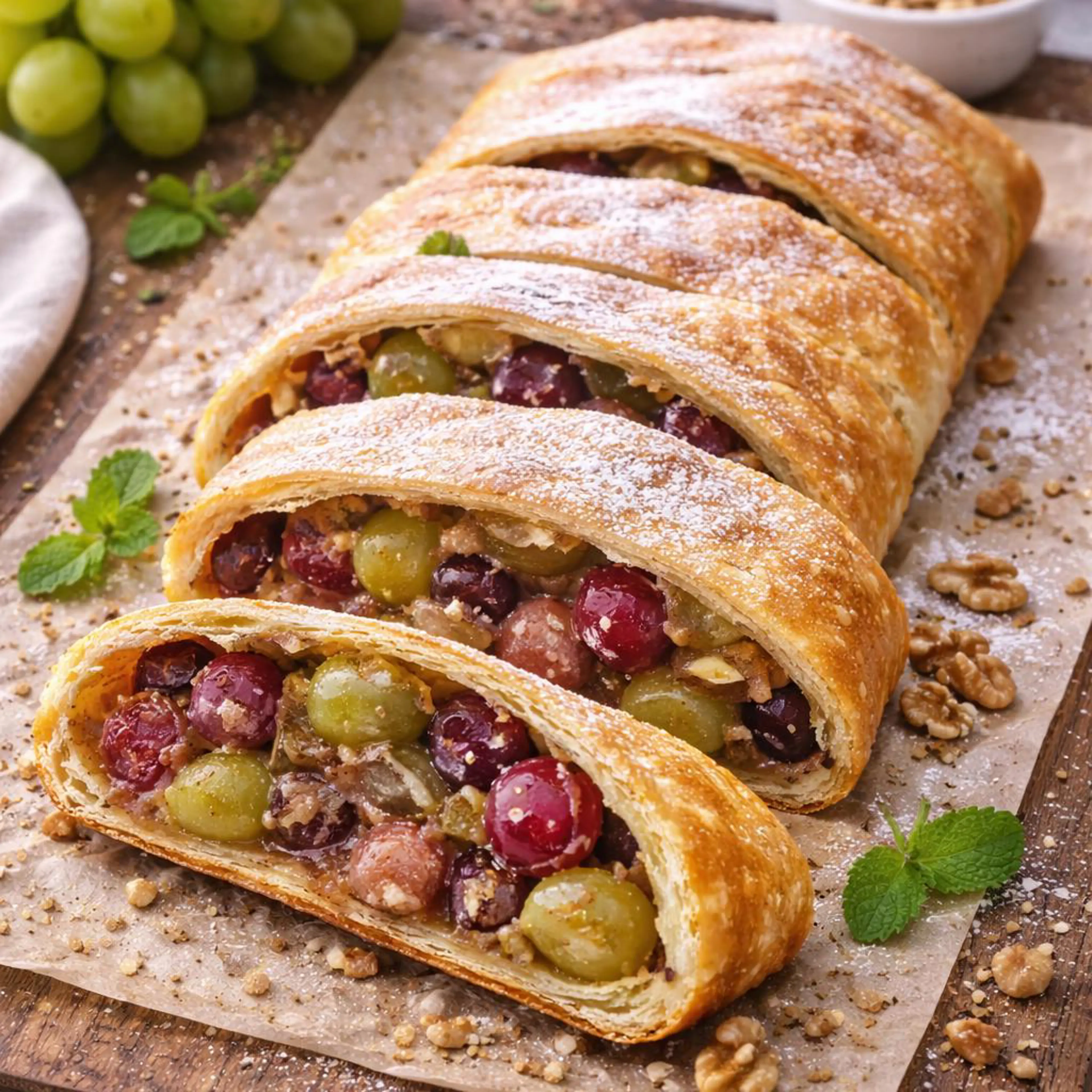Strudel de uva
