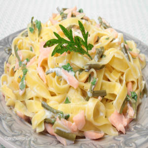 Tagliatelle al salmone affumicato