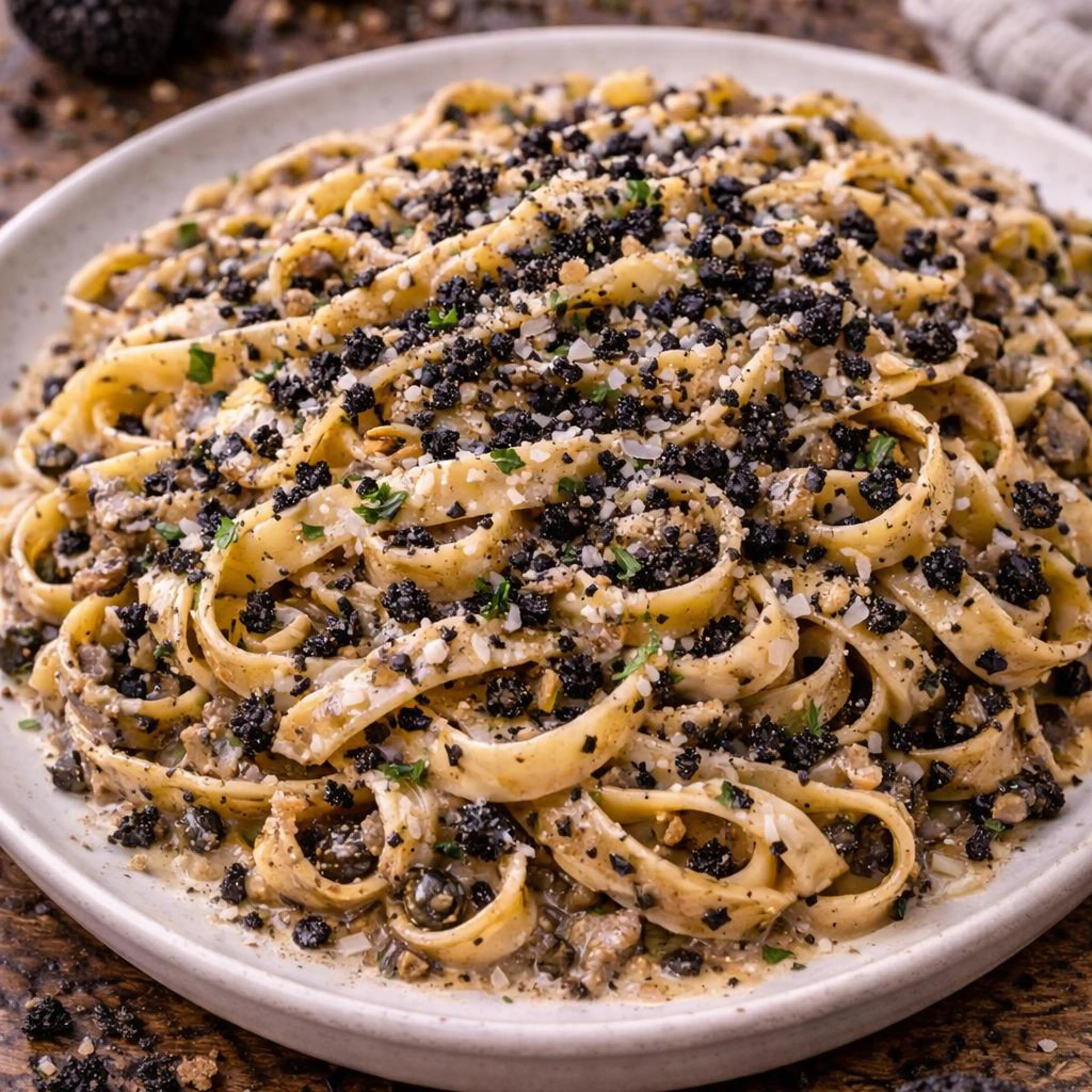 Tagliatelle al tartufo nero