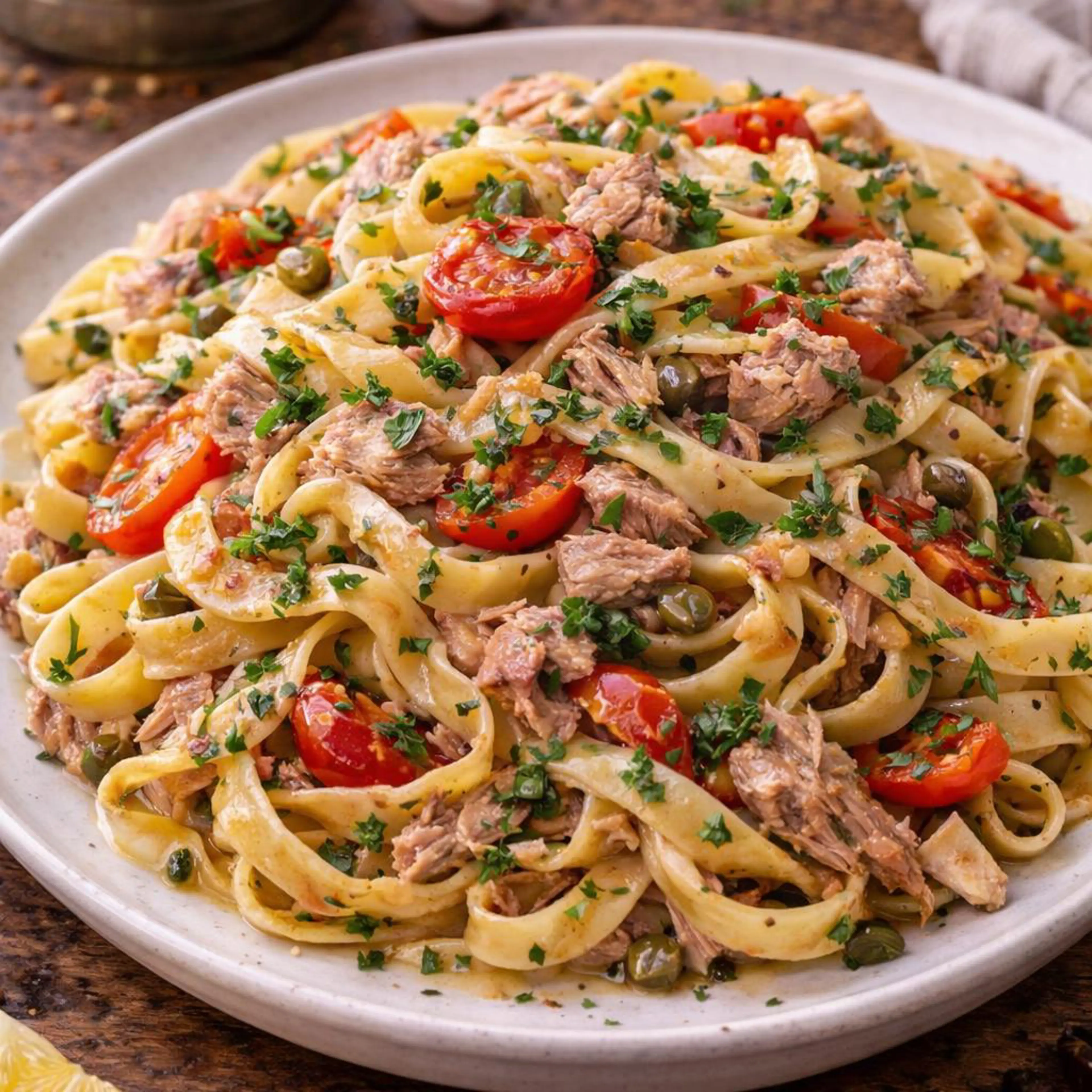 Tagliatelle al tonno