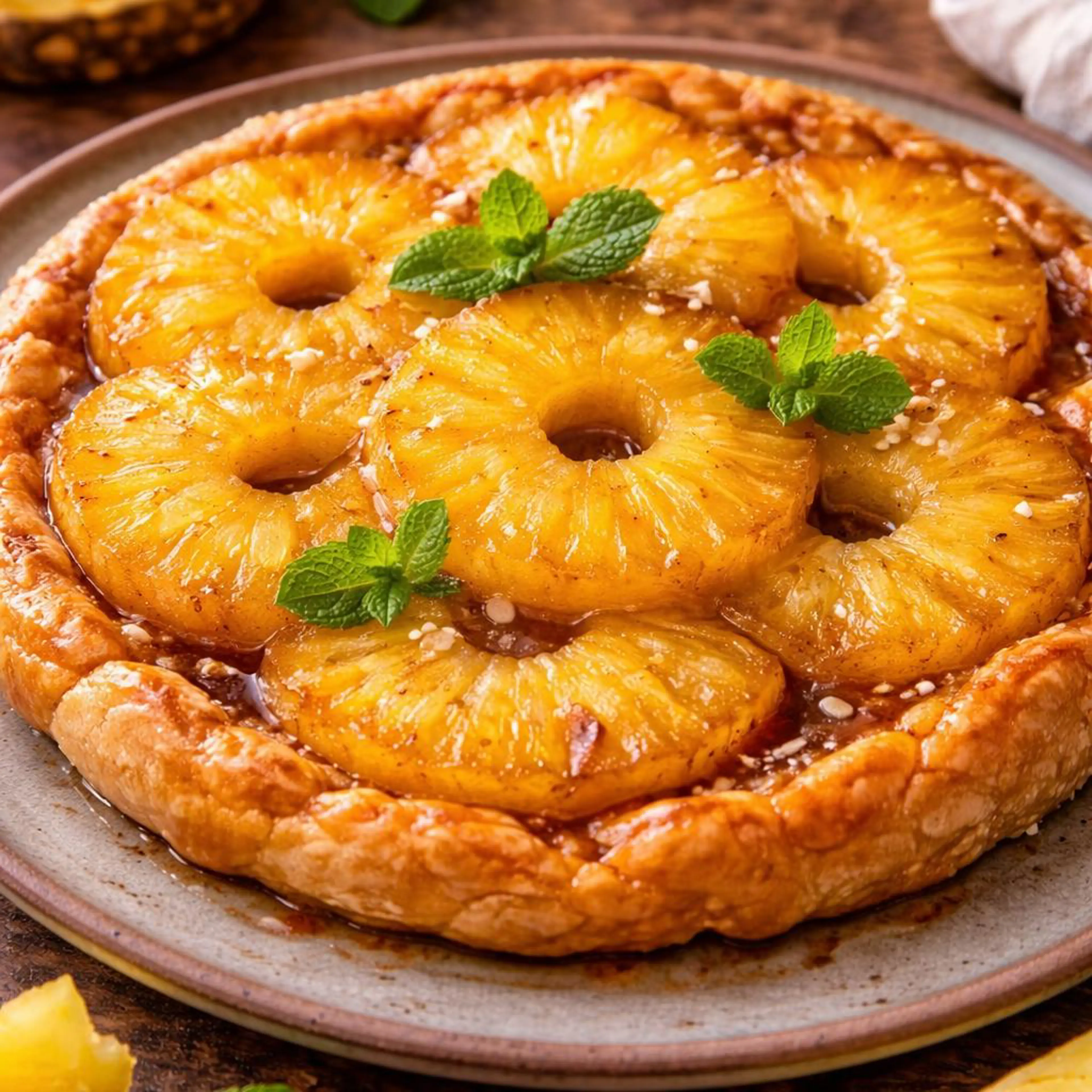 Tarte tatin z ananasem