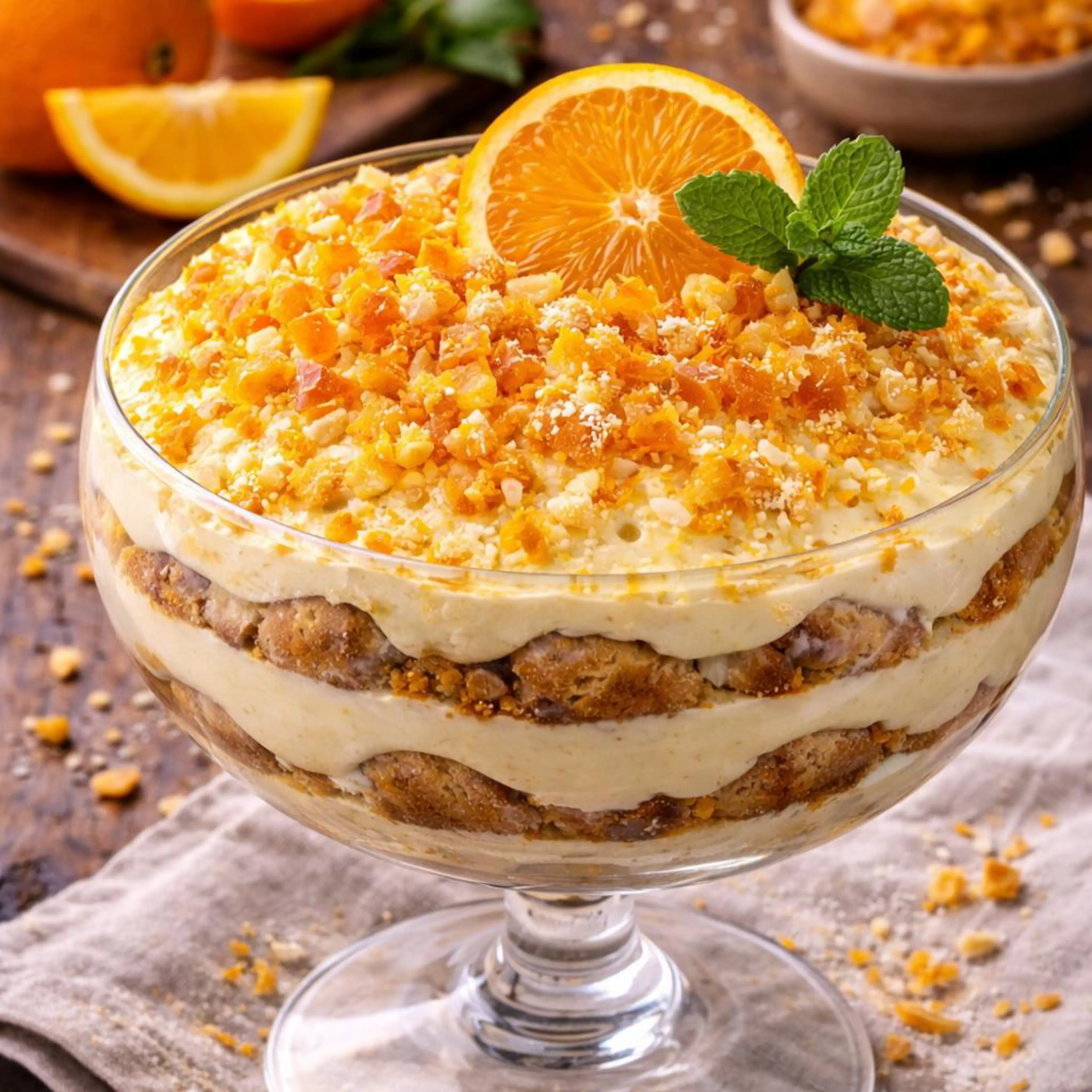 Tiramisu z pomarańczą