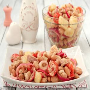 Tonno in insalata con fagioli