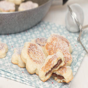 Zweifarbige Nutella-Kekse