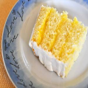 Torta Con Crema Al Limone