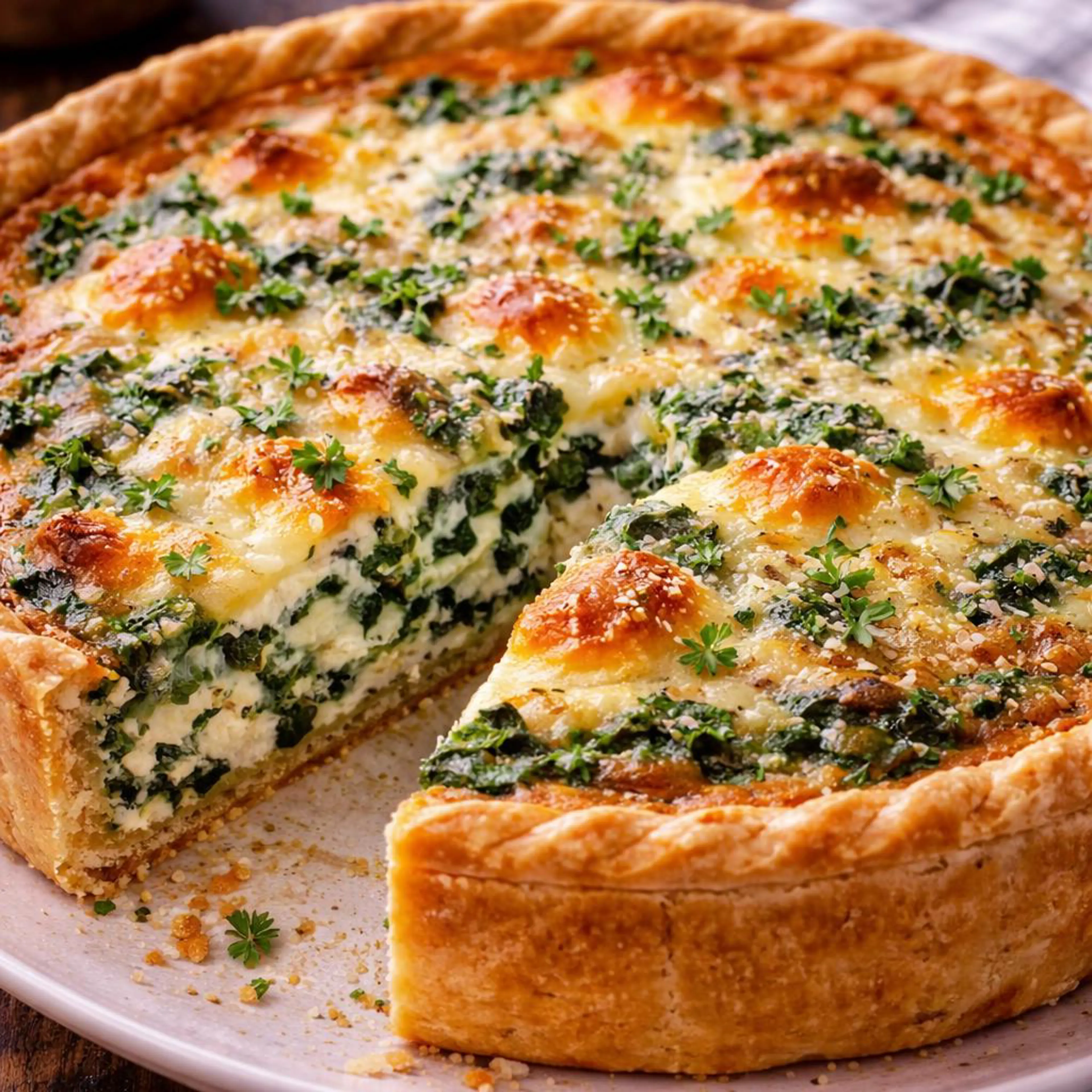 Torta di spinaci e formaggio
