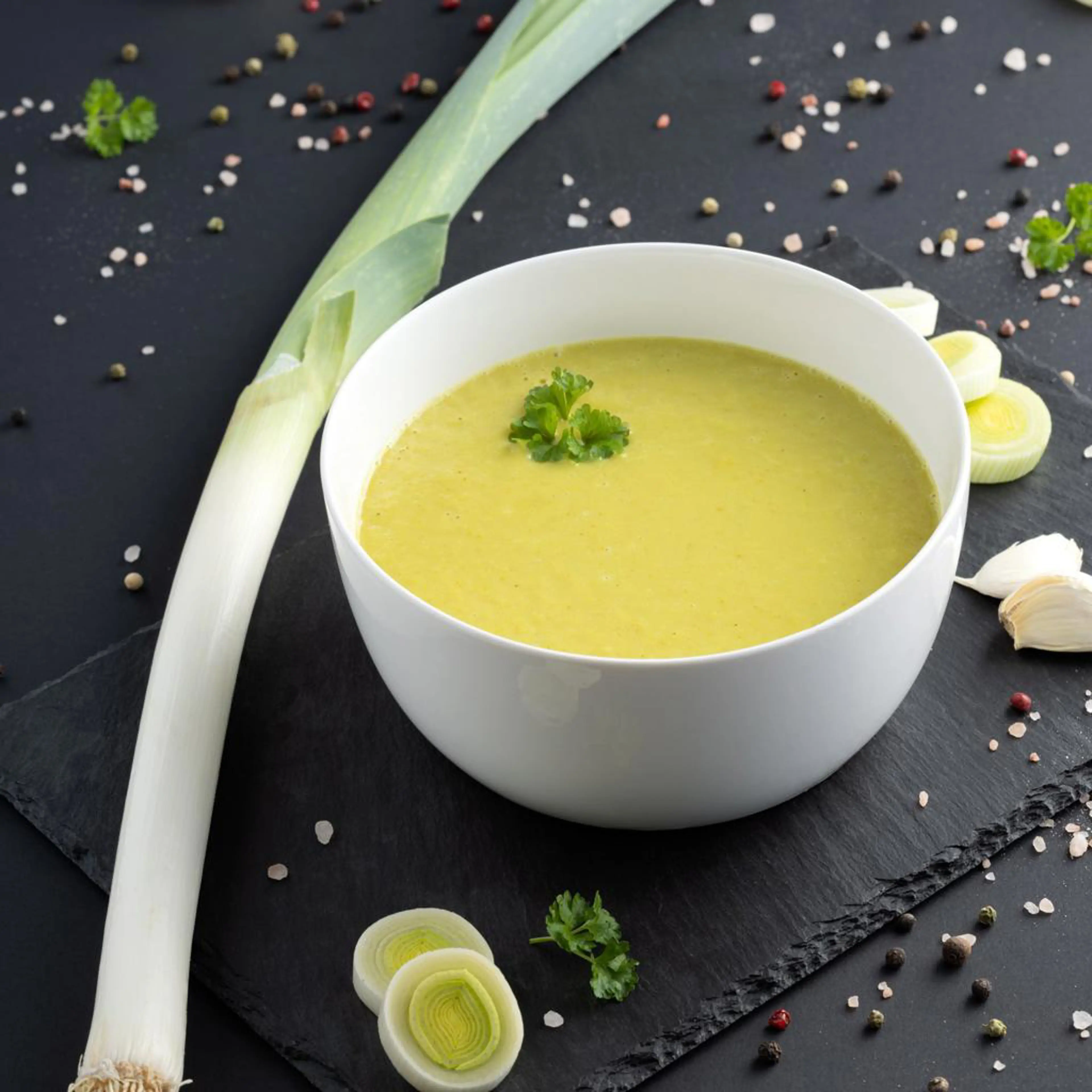 Lauchcremesuppe