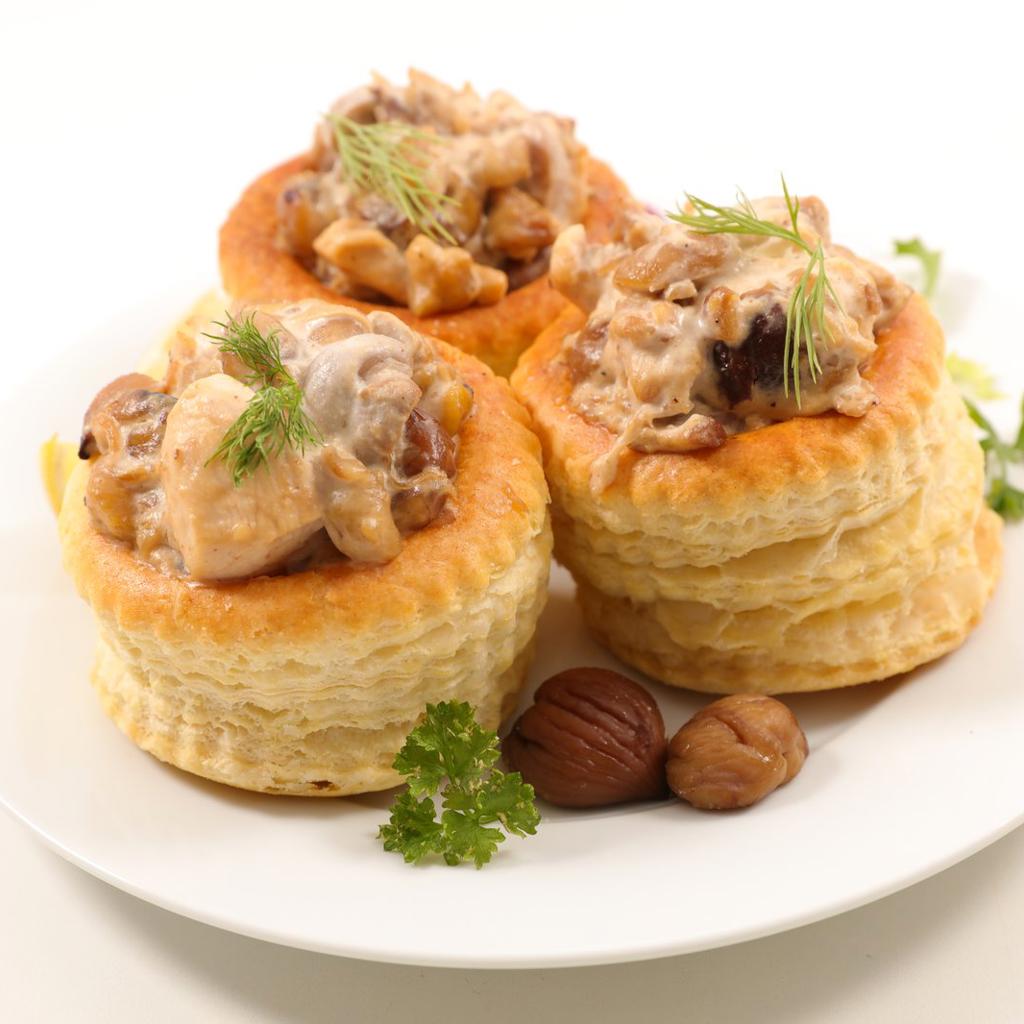 Vol-au-vent com Cogumelos