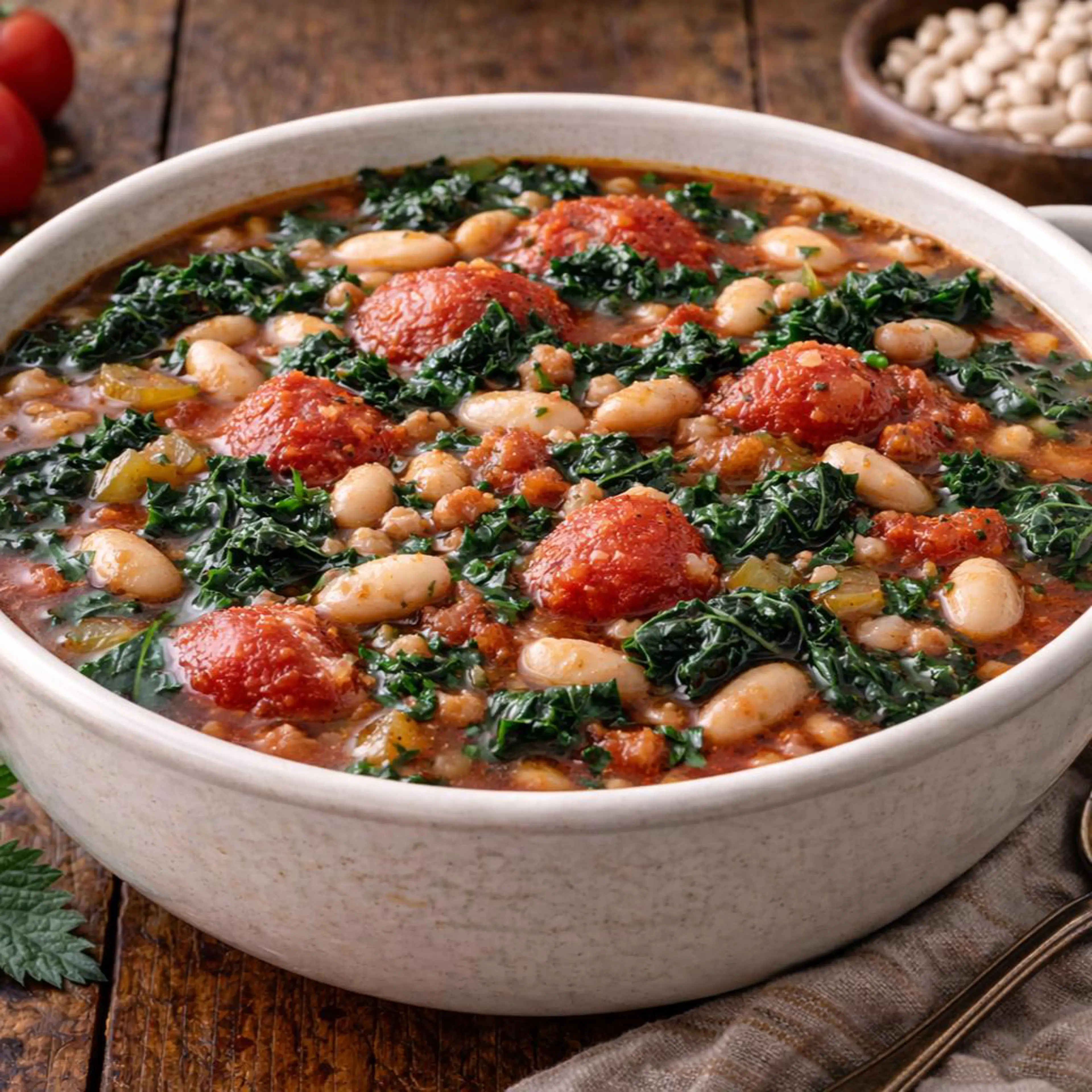 Bean and Black Kale Soup