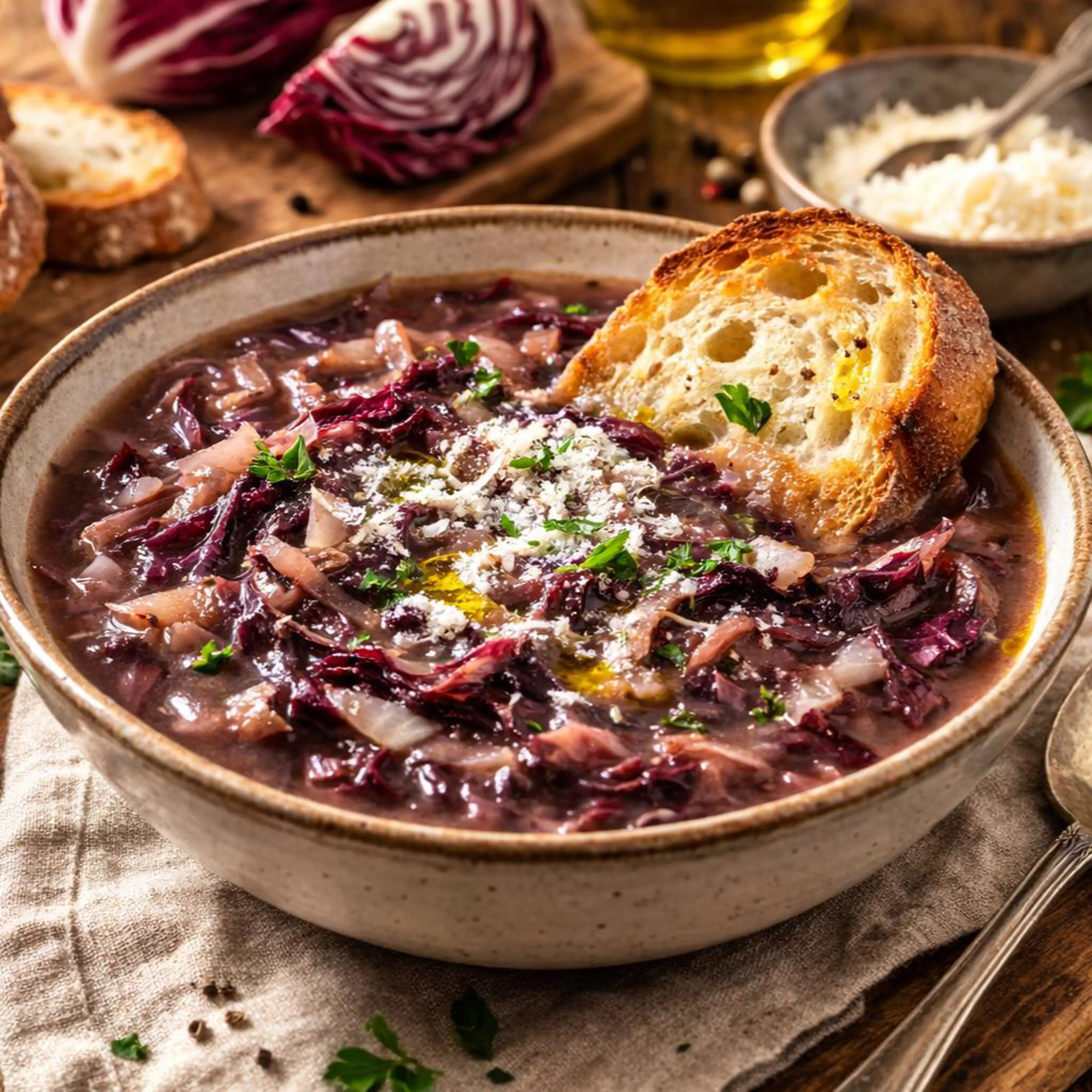 Radicchio-Suppe