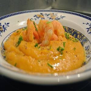 Zuppa Di Zucca E Gamberi