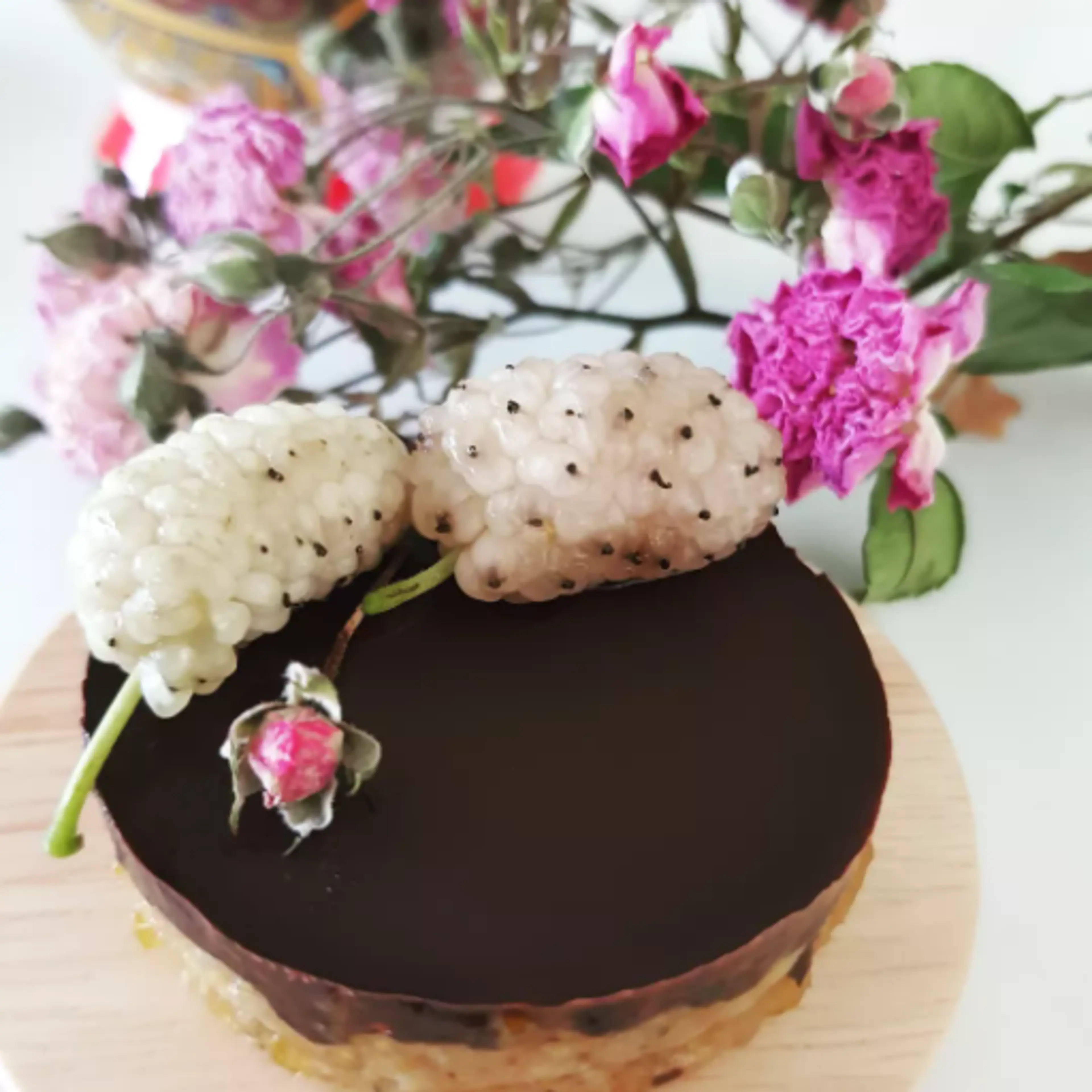 Dry Fig and Chocolate Tartlet