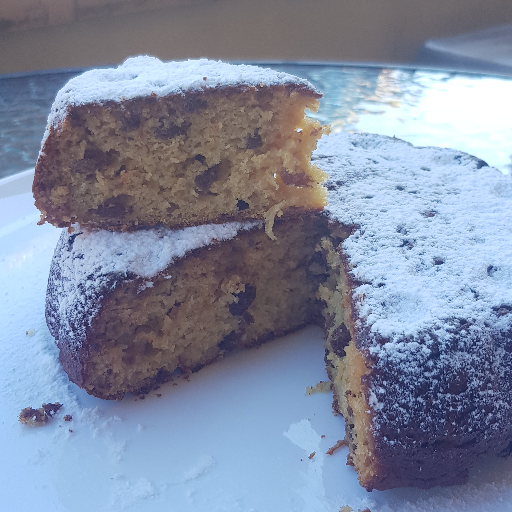 Torta alla ricotta e uvetta