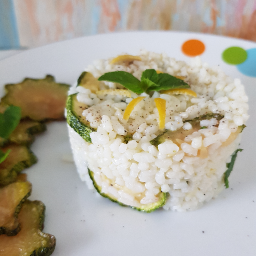 Riso freddo con zucchine alla Scapece