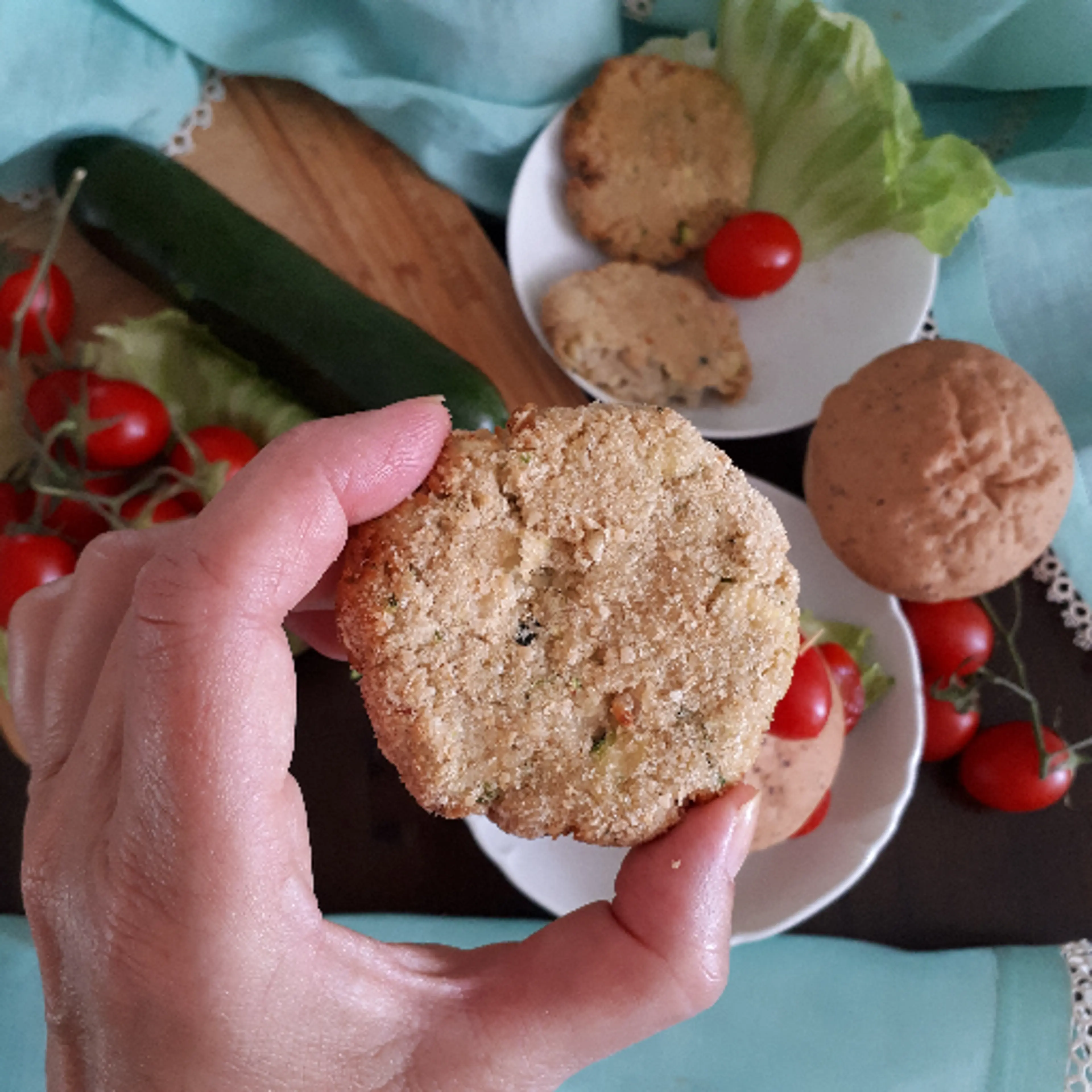 Bohnen-Zucchini-Burger