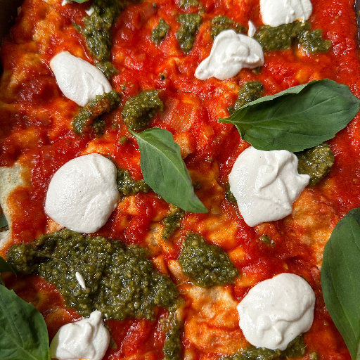 Lasagnes froides de Pane Carasau