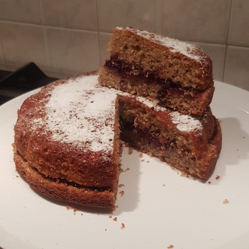 Ciasto gryczane z orzechami laskowymi