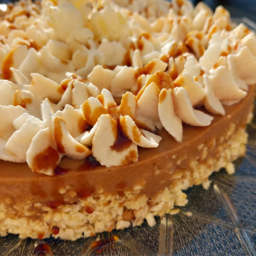 تشيز كيك بوب كورن وكاراميل بدون جلوتين وبدون لاكتوز