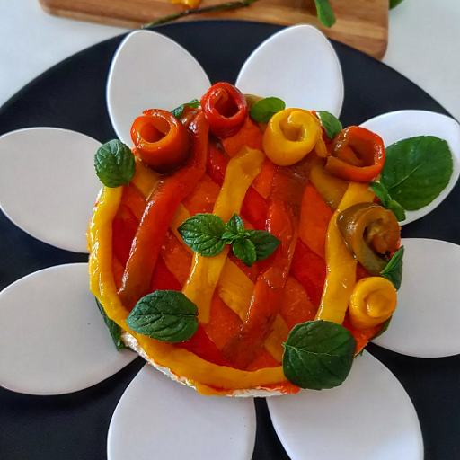 Savory Cheesecake with Peppers