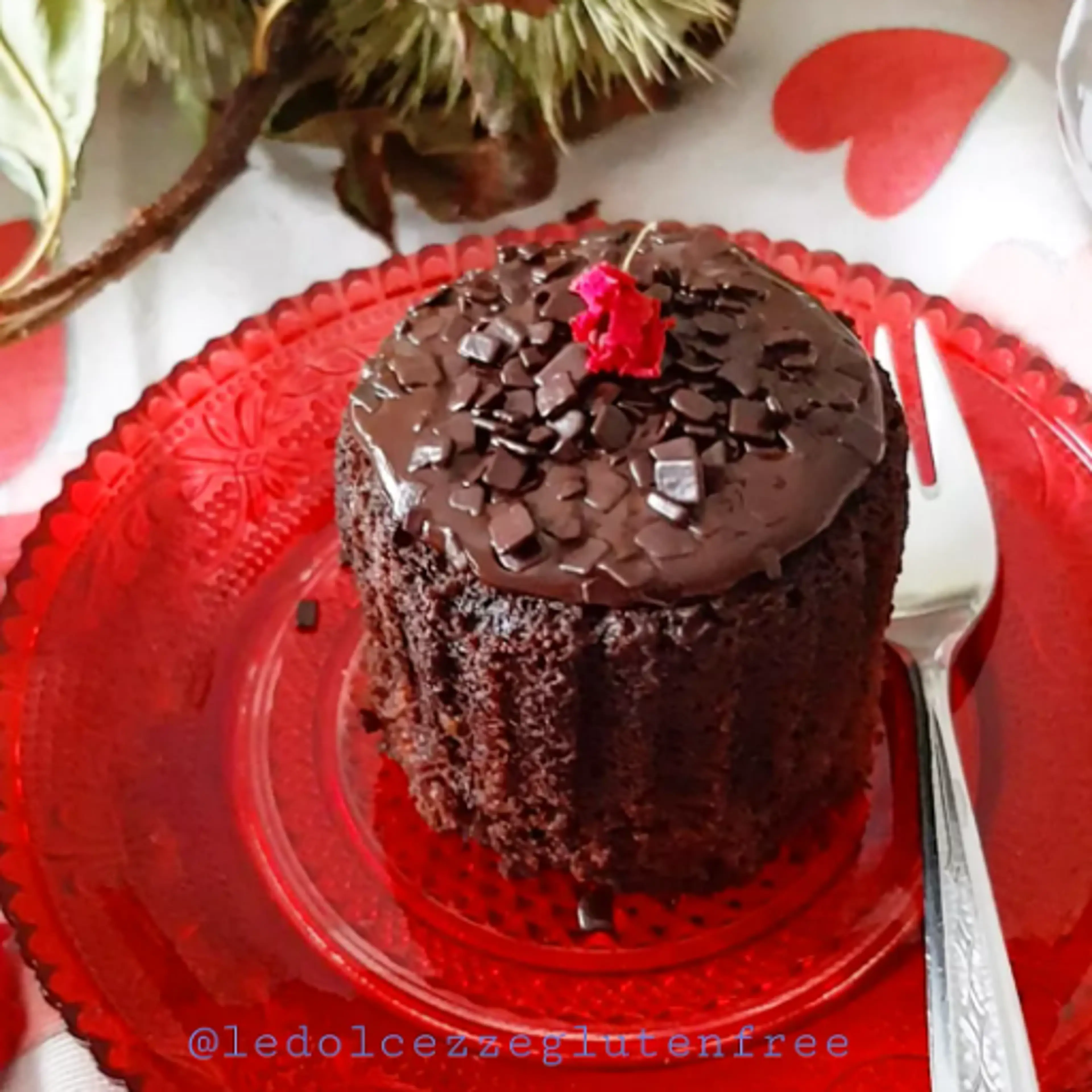 Sacher-smaak muffins