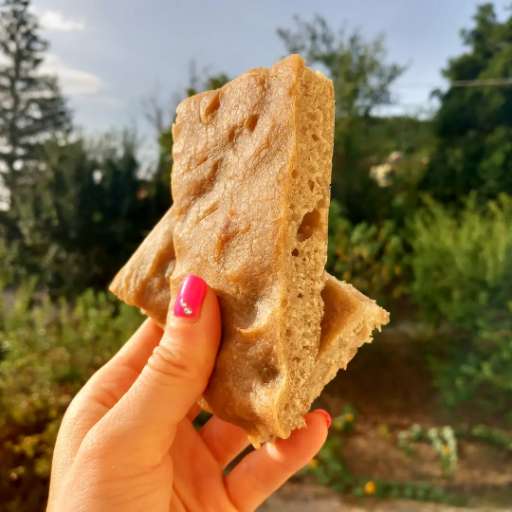 Focaccia/Schiacciata van quinoa zonder lactose en glutenvrij