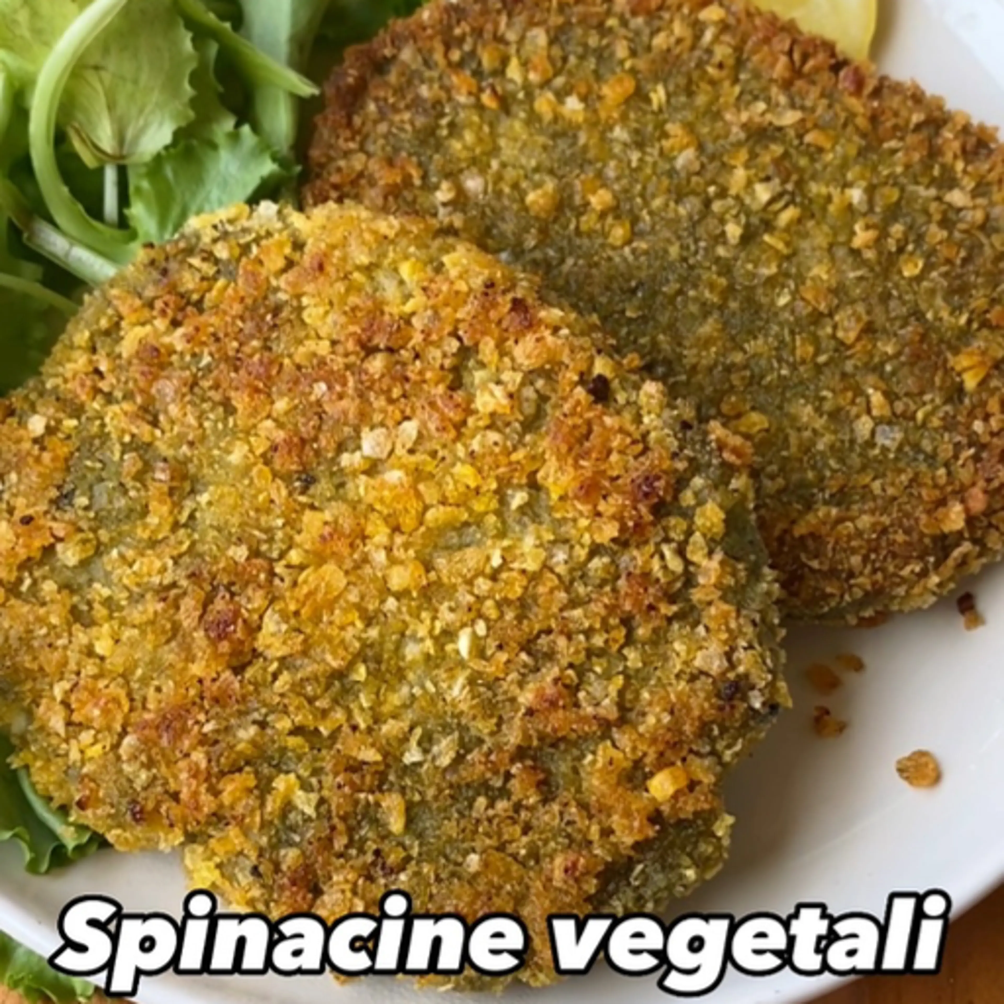 SPACE-TASTIC vegetarian spinach patties