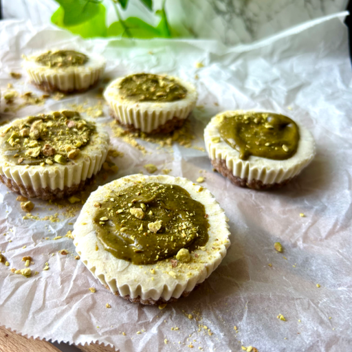 Mini cheesecake al pistacchio