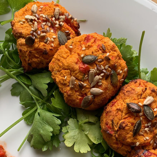 Paprika és csicseriborsó fasírt