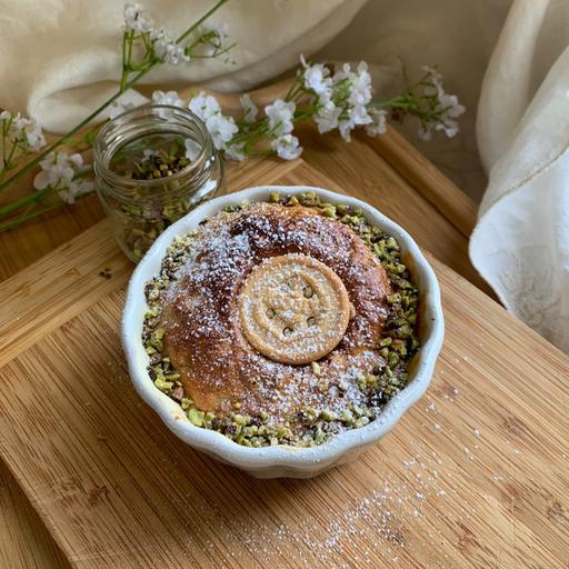 Baked oats al pistacchio