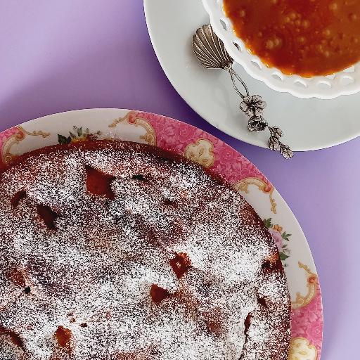 glutenvrije en lactosevrije appeltaart met karamel