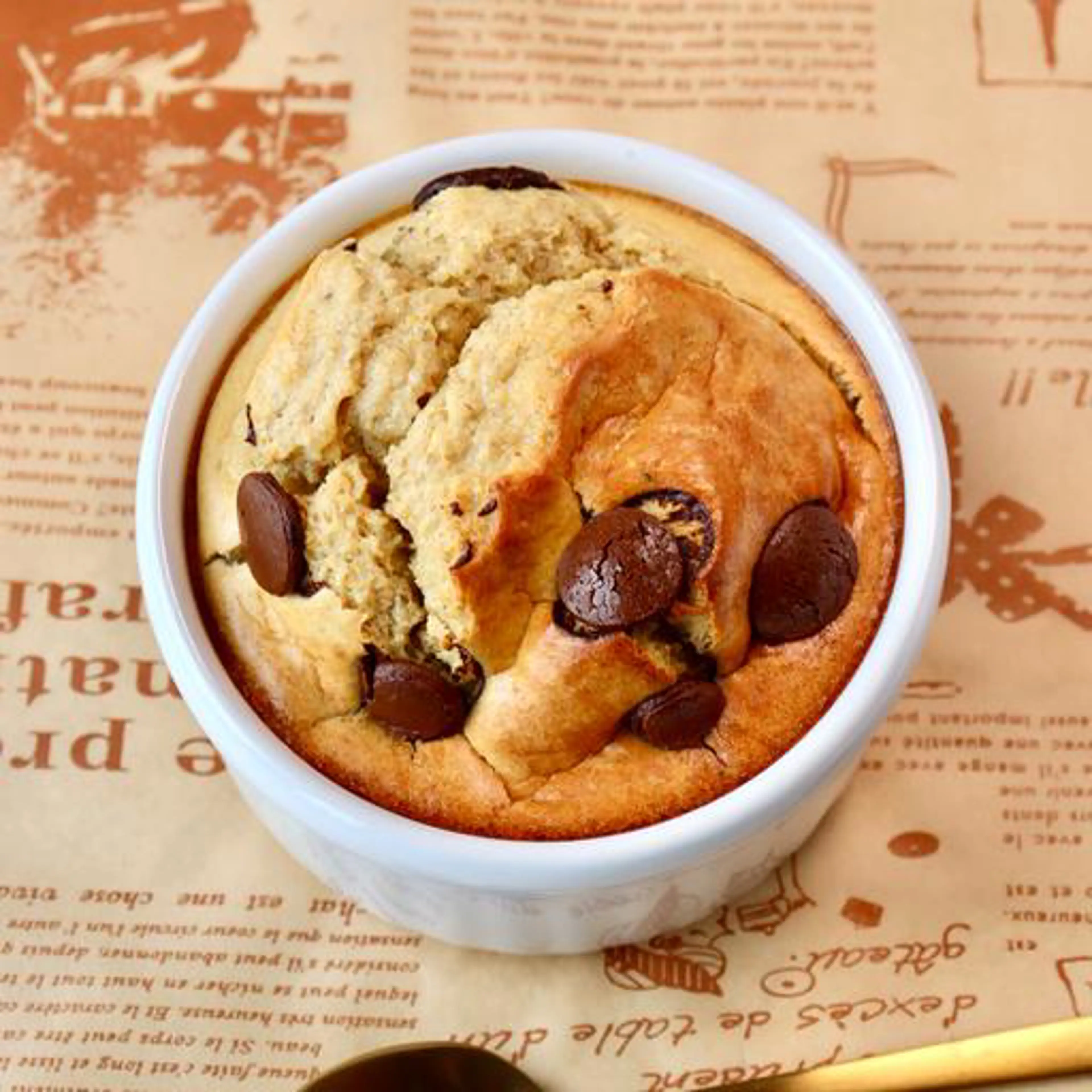 Cookie baked oatmeal muffin