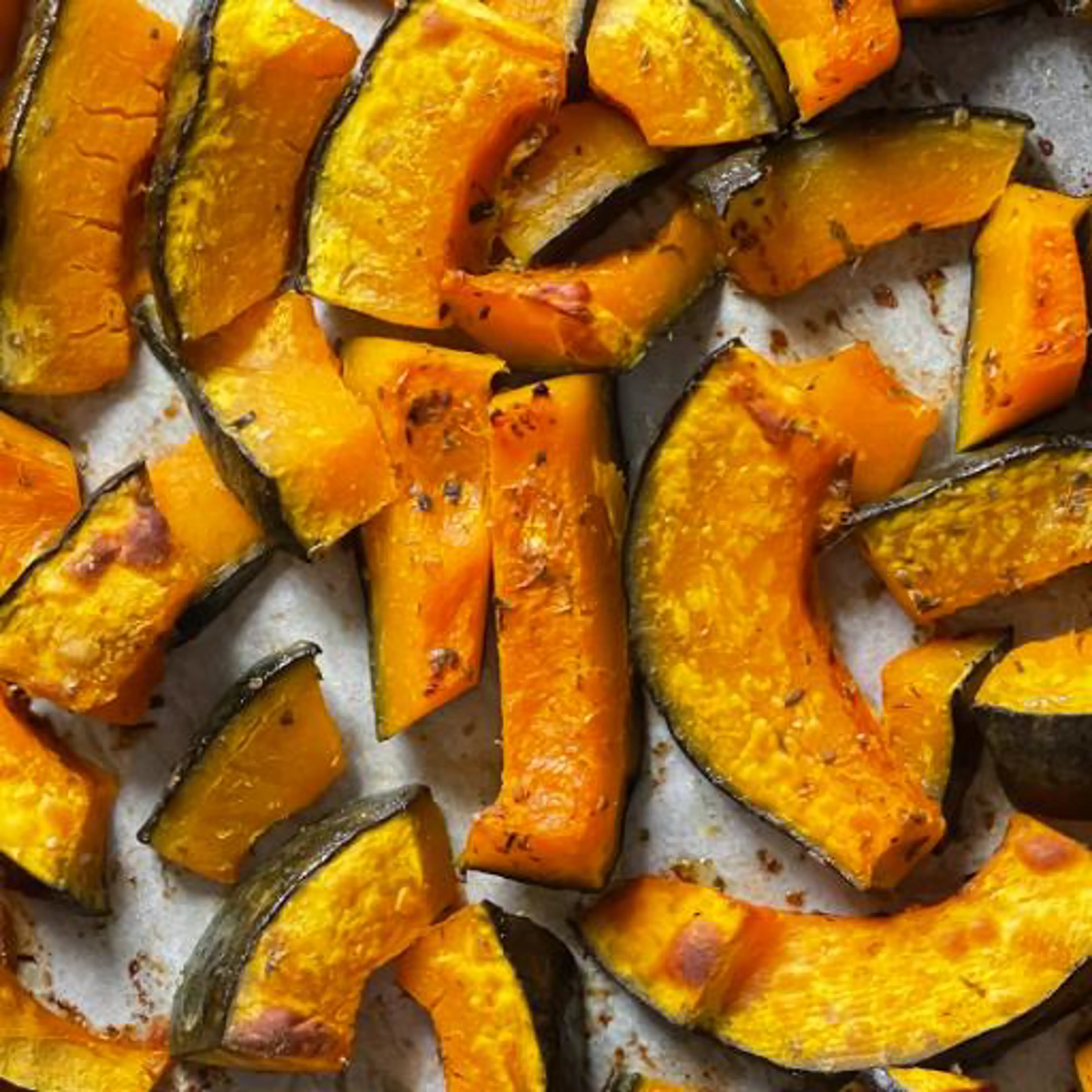 Crispy baked pumpkin