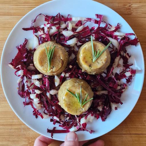 Flan z ziemniaków i topinamburu.