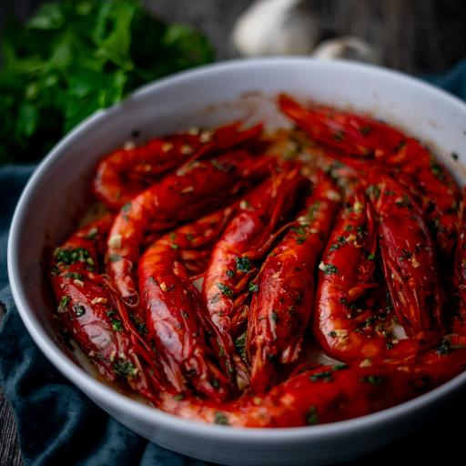 Vernaccia soslu Jumbo Karides