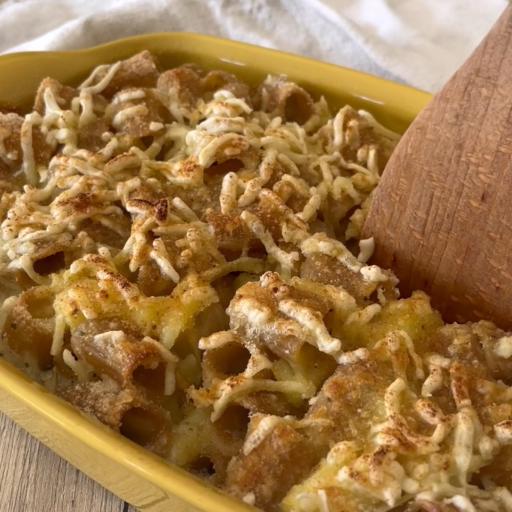 Pasta y patatas al horno