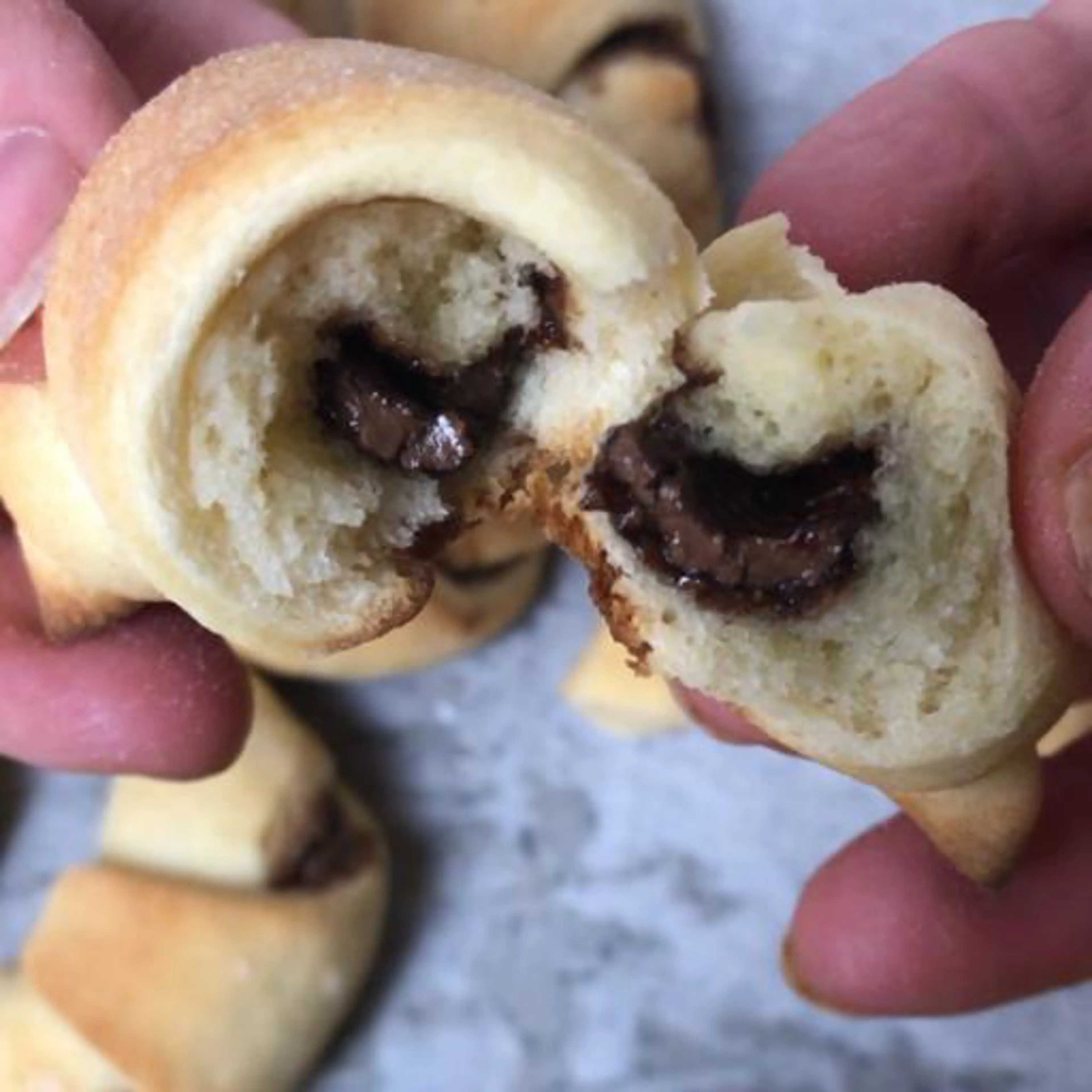 Nutella croissants