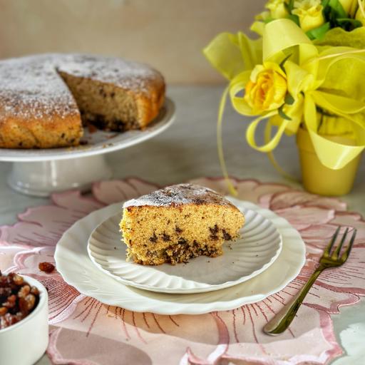 Torta all’uvetta e cioccolato