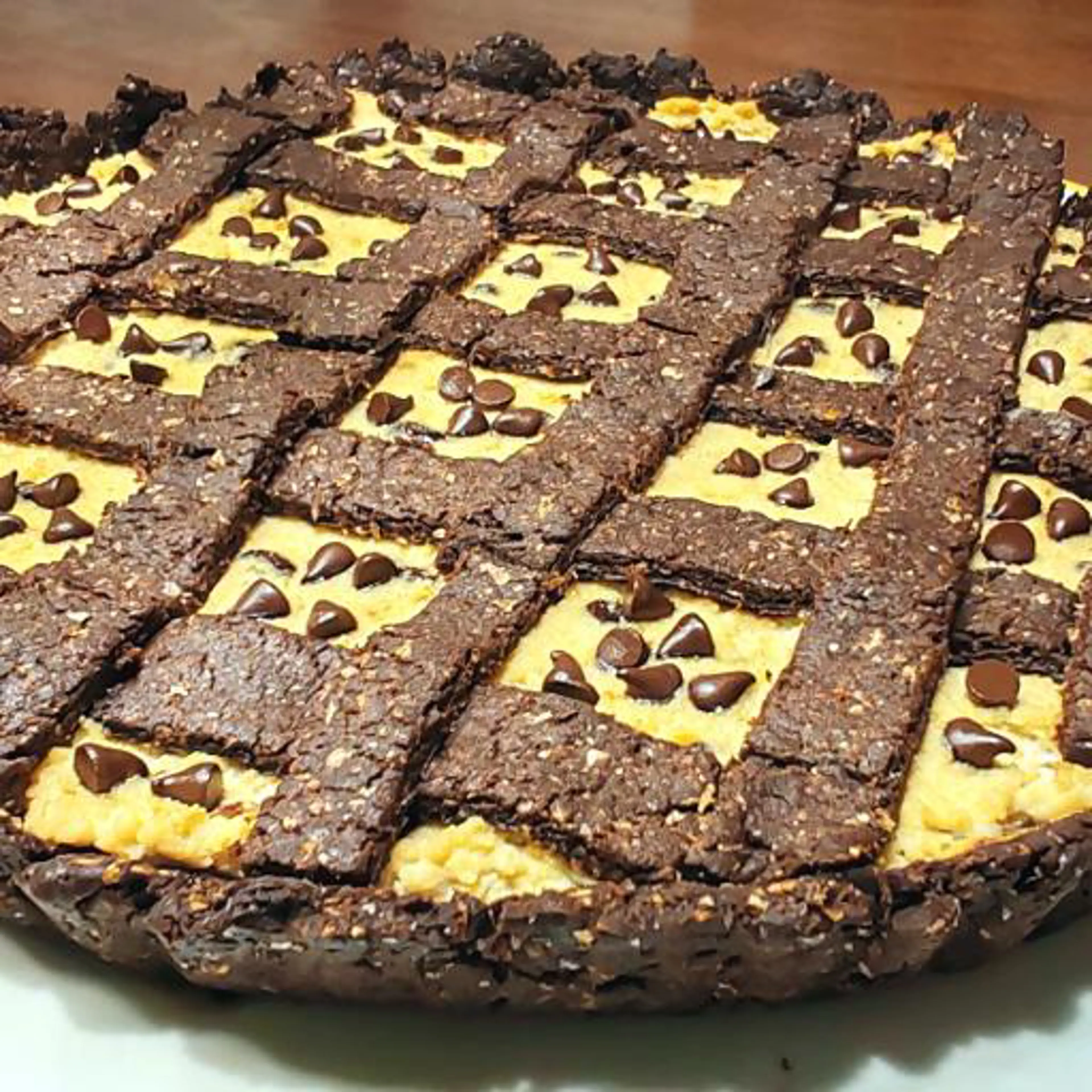 Torta rústica integral de cacau