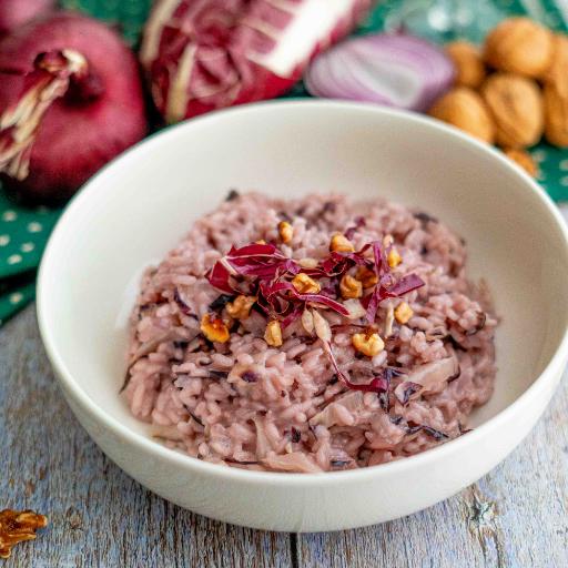 Risotto mit Radicchio, Walnüssen und Gorgonzola