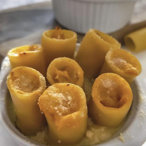 Rigatoni met pompoen