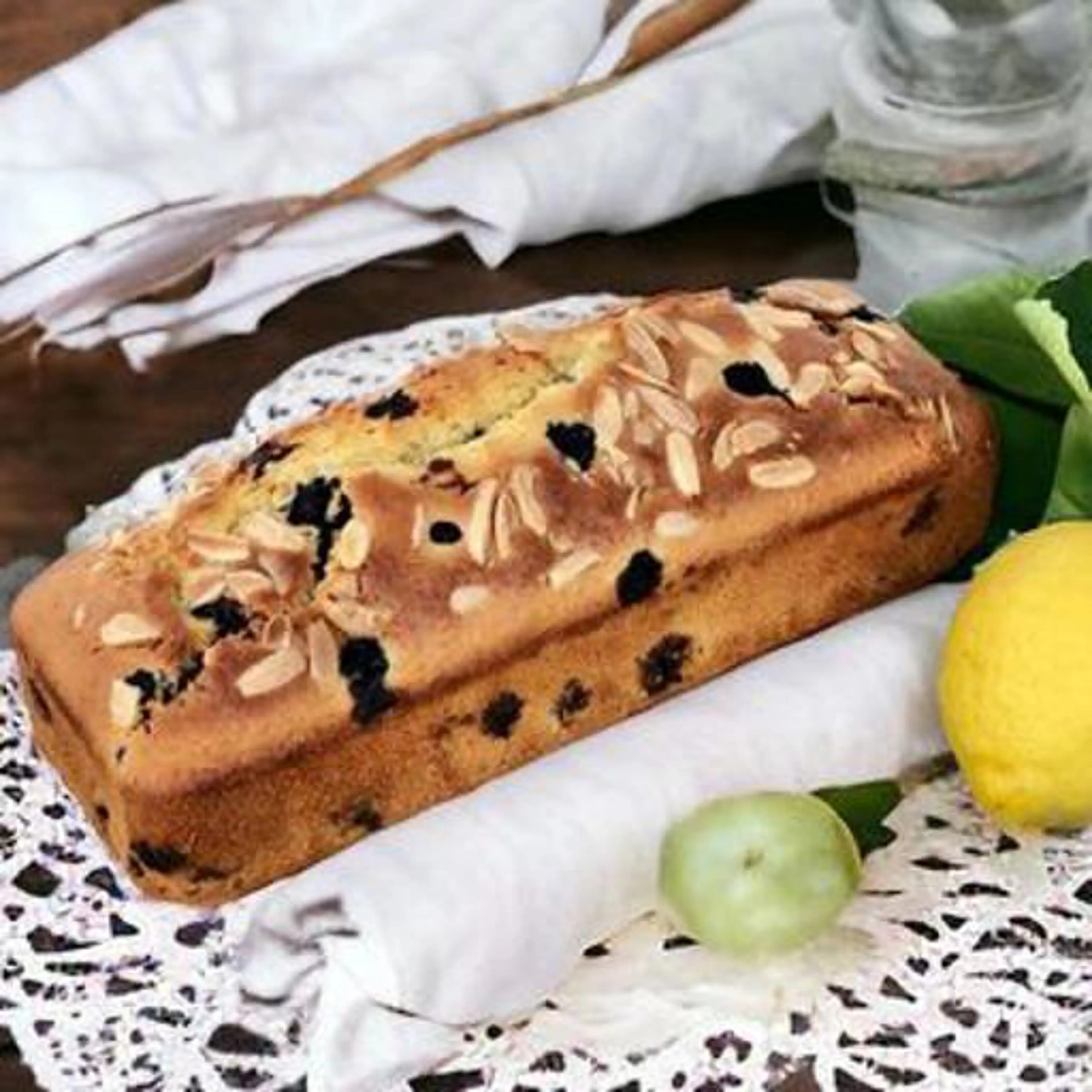 Plumcake limone e mirtilli