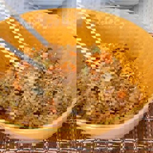 蔬菜和虾仁炒饭(yakimeshi)