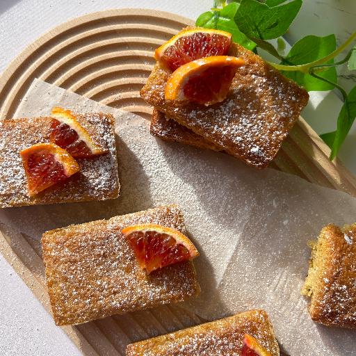 Mini orange plumcakes