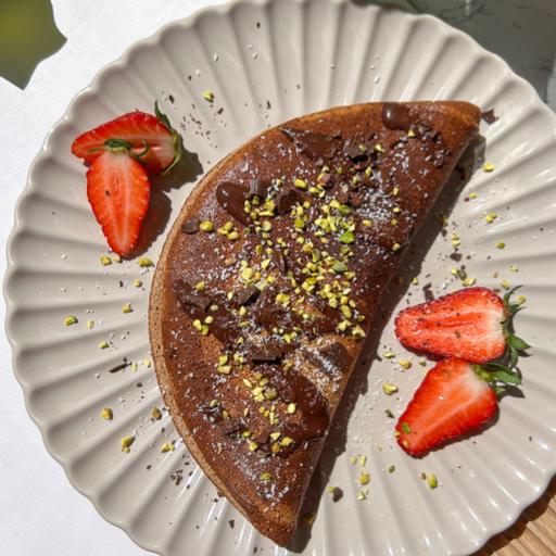 Fluffy chocolade omelet