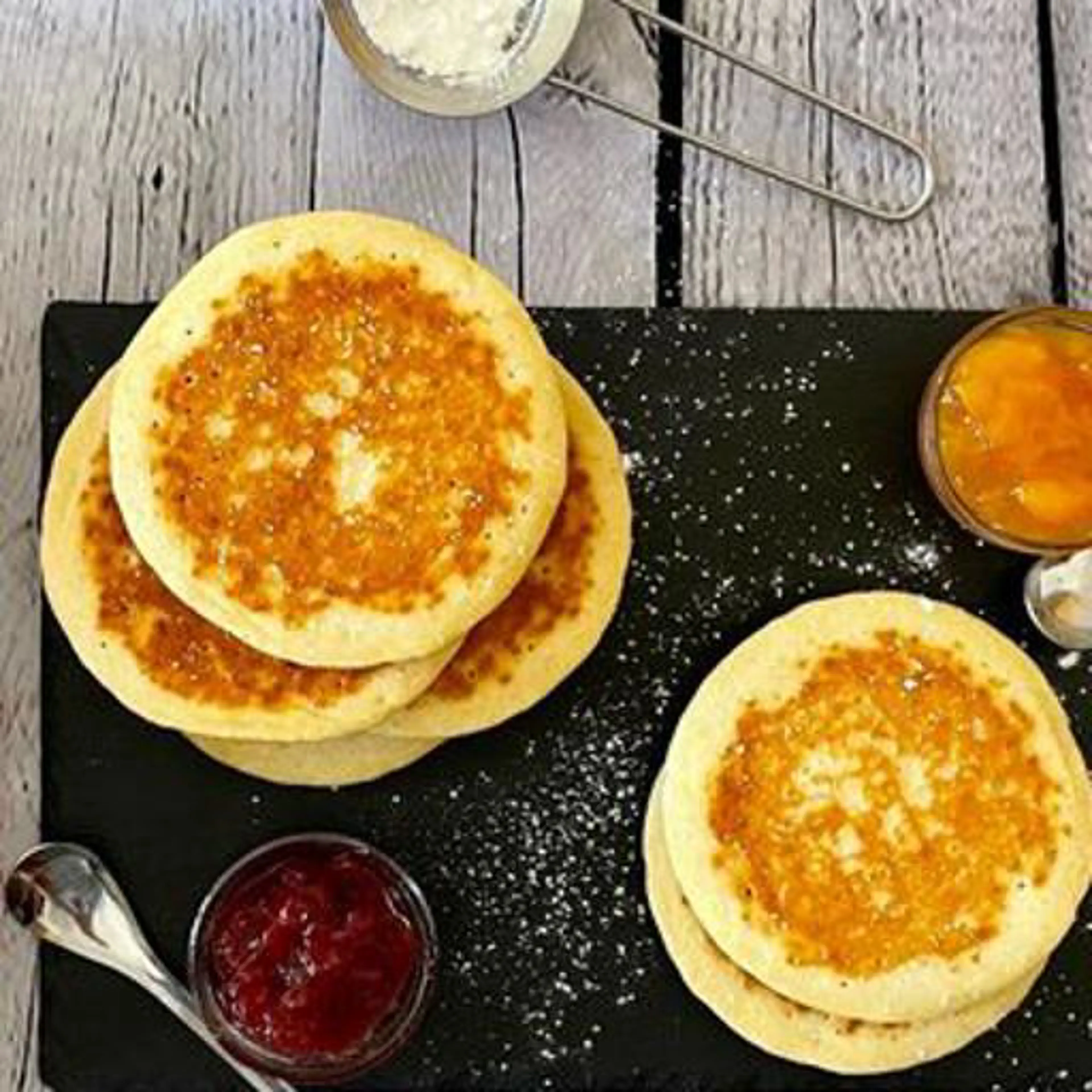 Pfannkuchen ohne Milch und ohne Eier