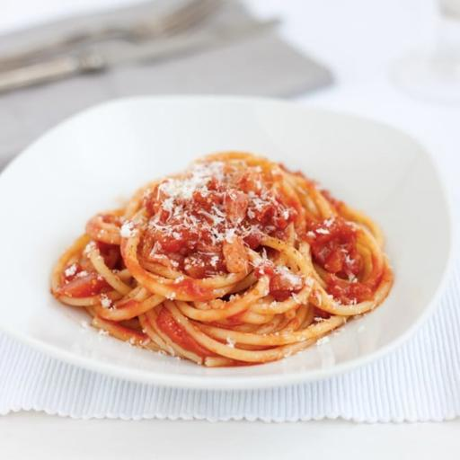 La foto della ricetta Spaghetti all'amatriciana di Spaghetti & Mandolino 