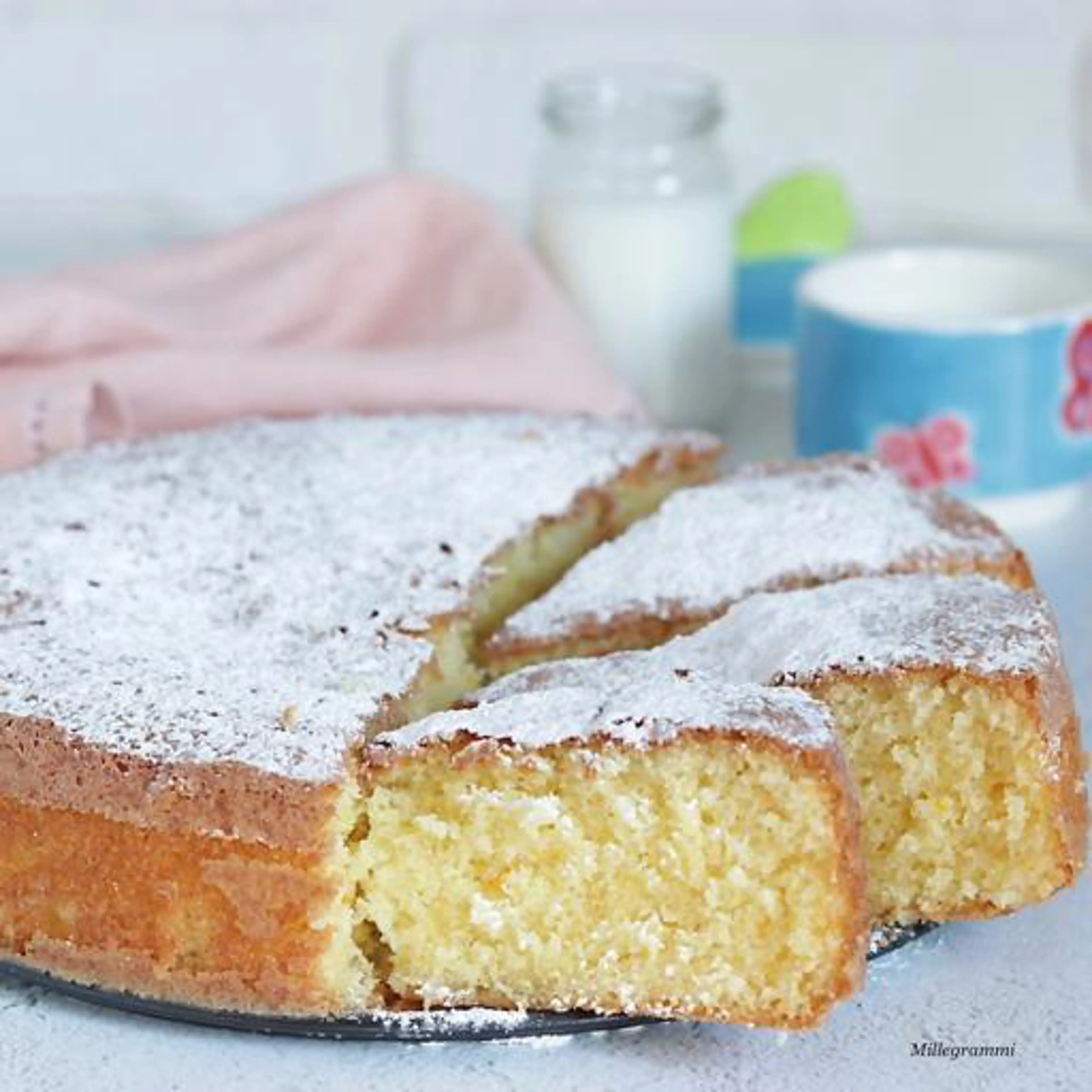 Orange and coconut cake (lactose-free)