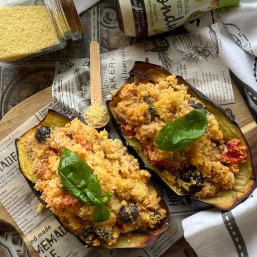Baked Eggplants with Couscous